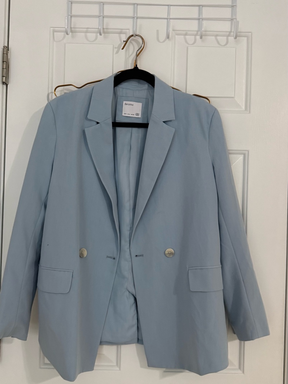 Bershka Pale Blue Tailored Blazer